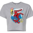 thumbnail image 3 of Marvel Your Friendly Neighborhood Spider-Man - Comic Book Cover - Juniors Cropped Graphic T-Shirt, 3 of 5