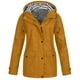 thumbnail image 1 of Puntoco Chaqueta de lluvia sólida para mujer al aire libre de talla grande impermeable con capucha impermeable a prueba de viento Puntoco Puntoco-3574, 1 of 5