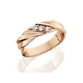 thumbnail image 2 of 1/10ct Diamond 14K Rose Gold Mens Wedding Ring, 2 of 2