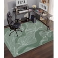 thumbnail image 5 of CHAKME Hardwood Floor Office Chair Mat, Non Slip Washable Floor Protector Desk Chair, 48" x 72", Sage Green Botanical Line Art, 5 of 8