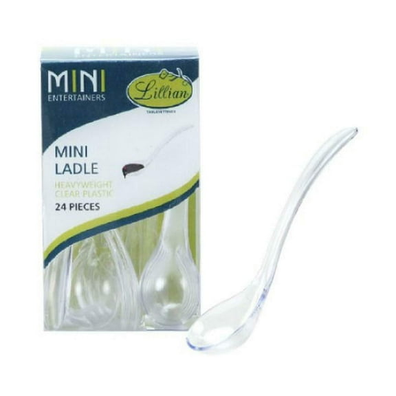 Lillian Tablesettings Plastic Clear Mini Ladle | Clear | Pack of 96