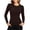 Brown(Ladies Tops), variant on Fleece Warm Crewneck Tops for Women Long Sleeve Soft Stretch Slim Fit Base Layer Shirts for Casual Fall Winter