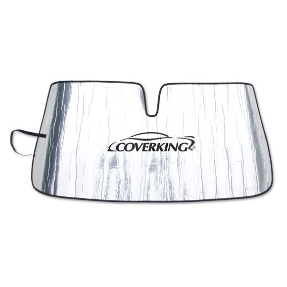 Coverking Custom Sunshade for Select Pontiac Bonneville Models - Reflective Mylar Foam (Silver)