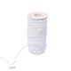 thumbnail image 1 of Ancho cuerda elástica trenzada de punto banda elástica para manualidades de costura DIY / máscara 5 mm blanco 100 yardas Advancent HA5134-04, 1 of 6