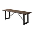 thumbnail image 6 of Furniture of America Jared 6 Piece Rustic Dining Table Set, Walnut Finish, 6 of 12