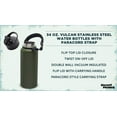 thumbnail image 3 of 6 Vulcan Stainless Steel Water Bottles with Strap Set, 34 oz. - Double Wall, Vacuum Insulated - Army Green, 3 of 5