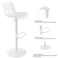 thumbnail image 2 of Kidol & Shellder Bar stools Counter Height Barstools Set of 2 with Chair Cushions Kitchen Swivel Adjustable with Back Modern Ergonomic Plastic Chairs- White, 2 of 6