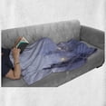 thumbnail image 6 of Urban Soft Flannel Fleece Throw Blanket, Czech Republic Prague Streets in Foggy Morning on Old Bridge, Cozy Plush for Indoor and Outdoor Use, 60" x 80", Purplegrey, by Ambesonne, 6 of 6