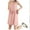 Pink, variant on QUINDOS Plus Size Pajamas for Women Satin Silk Nightgowns for Women Long Sleeveless Sleep Shirt Casual Solid Loose Sleepwear Night Dress