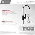 thumbnail image 5 of Stylish Lodi Single-Handle Matte Black Water Tap Faucet 11" K-142N, 5 of 11
