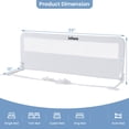 thumbnail image 5 of INFANS Bed Rail for Toddlers, 59" Foldable Safety Baby Bed Rail Fit for Kids Twin, Extra Long Swing Down Bed Guardrail for Convertible Queen, Full, King Mattress Side Guard, 5 of 5
