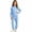 Light Blue, variant on NordicNest Girls Two Piece Set Casual Fall Outfit with Pocket Kids Plain Color Fashion Sports Outfits Warm Clothes Light Blue,6-7