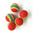 thumbnail image 6 of opvise Funny Pet Dog Puppy Cat Rainbow Striped Chewing Interactive Ball Teething Toy Rainbow, 6 of 7