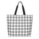 thumbnail image 1 of Fotbe Gray Checkboard Bolsa Tote Estética de Lona con Estampado para Mujer - Bolsa Reutilizable de Hombro Casual para Vacaciones, Compras, Trabajo y Gimnasio, 1 of 8