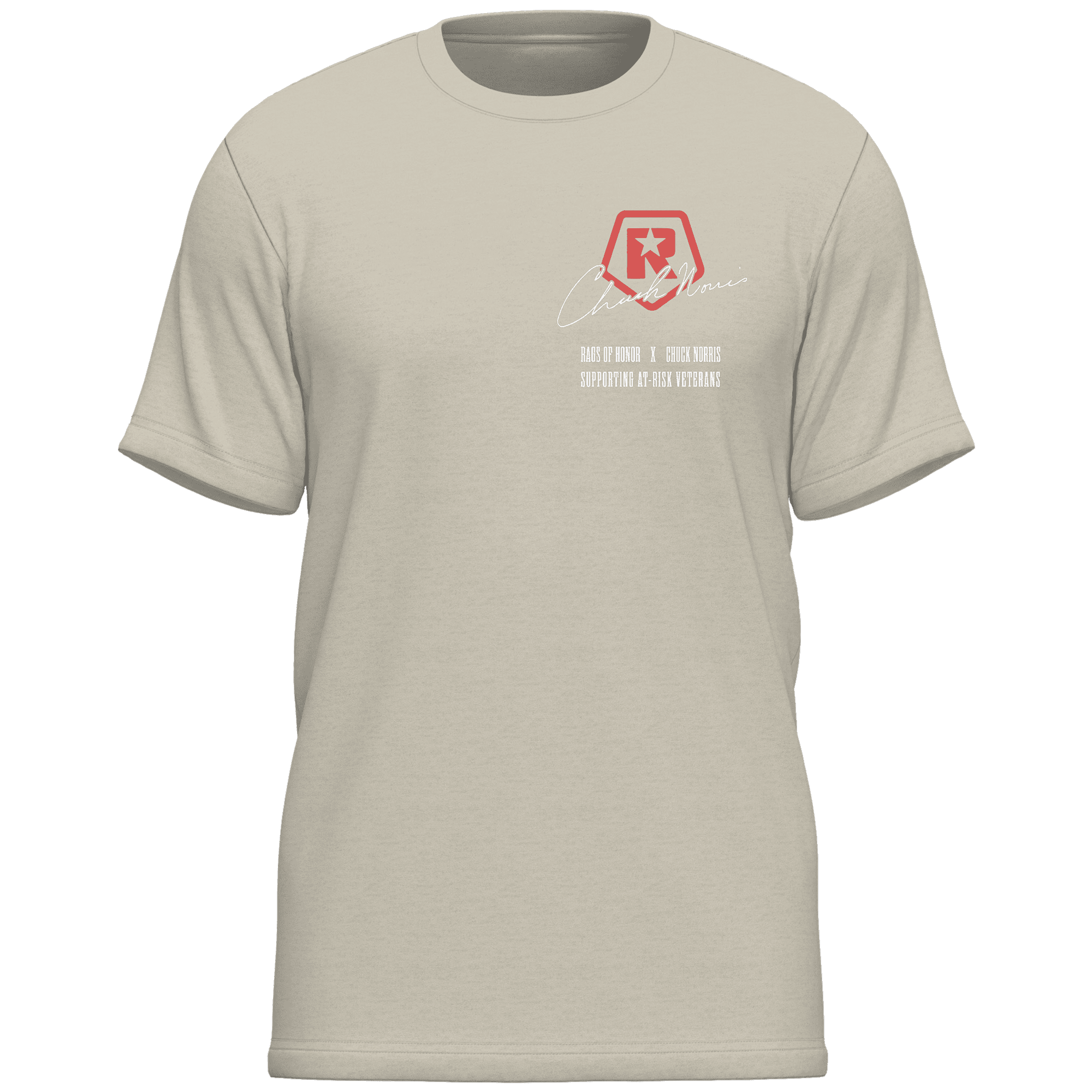 Rags of Honor x Chuck Norris Quotation Flag Graphic Tee Shirt, Men's Sizes S-2XL