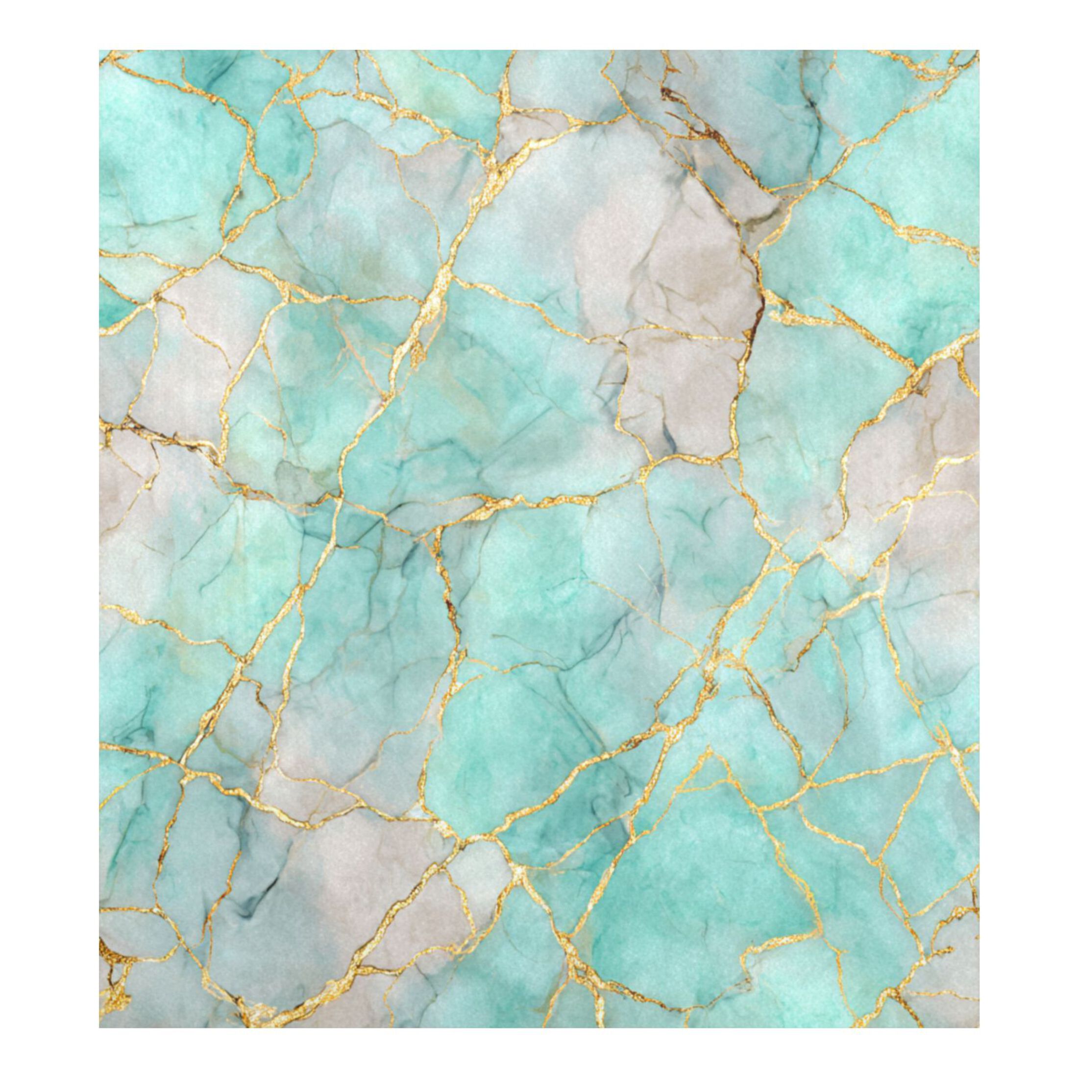 Dishwasher Magnetic Refrigerator Magnet Cover Sticker Home Decorative 23"x26" Light Green Gold Marble Pattern