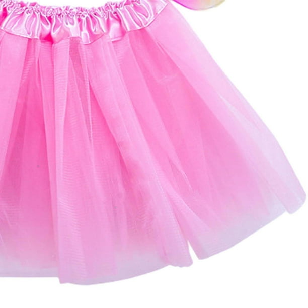 Jupe Tutu Dorée Scintillante Pour Enfants 3-8 Ans - Jupe Danse Princesse Avec Taille Élastique