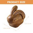 thumbnail image 2 of Wood Rabbit Charm Rabbit Hanging Ornament DIY Key Charm Zodiac Wood Rabbit Craft, 2 of 7