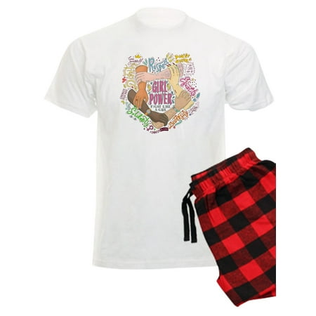

CafePress - Girl Power Pajamas - Men s Light Pajamas