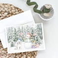 thumbnail image 2 of Bichon Frise with Christmas Presents Greeting Cards and Envelopes Pack of 8 7 in x 5 in, 2 of 3
