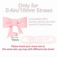thumbnail image 2 of Bow Straw Covers Cap Toppers Compatible With Stanley Tumbler Cups,Cute Pink 10Mm, 2 of 6