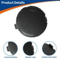 thumbnail image 4 of Ganchos únicos de Bargains, tapa del gancho de remolque del parachoques delantero derecho en gris máquina para Mazda CX-3 2016-2021 No.D10J50A11A, 4 of 6