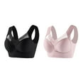 thumbnail image 2 of Pxiakgy bras for women Posture Correcting Bra Wireless Push Up Comfort Bra Breathable Deep Cup Bra Ergonomic Posture Bras for Women E + XXL, 2 of 7