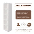 thumbnail image 3 of VAFHYLLIS 5 Cube Storage Organizer, 5 Tier Cube Low Bookcase Freestanding Storage Display Organizer, Five-Cubes Open Shelf Bookshelf for Home Office (Black, 5-Cube), 3 of 7