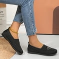 thumbnail image 4 of Purcolt Mesh Loafers for Women Comfort Casual Floral Embroidery Round Toe Slip On Boat Shoes Lightweight Soft Sole Flats Shoes for Walking Travel Vacation, 4 of 6
