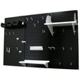 thumbnail image 2 of 4ft Metal Pegboard Standard Tool Storage Kit - Black Toolboard & White Accessories, 2 of 6