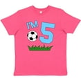 thumbnail image 3 of Inktastic I'm Five Fifth Birthday Soccer Youth T-Shirt, 3 of 5