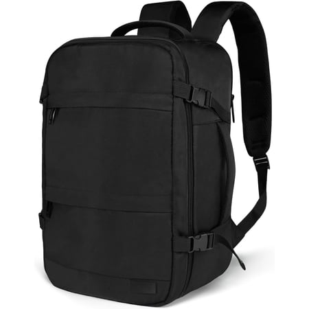 Flight Approved Carry Backpack for Ryanair Fits 14" Laptop - 20L Underseat Airplane Approved Weekender Bag, Anti- Travel Backpack, Personal Item Bag Black