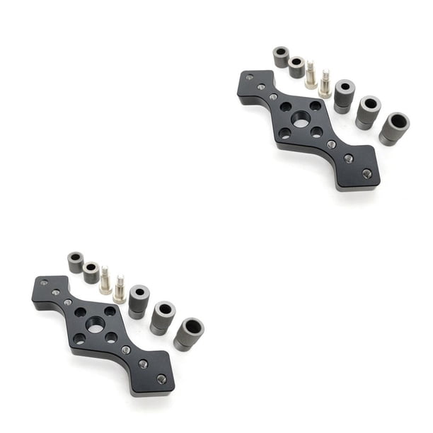 Eigraketly Plantilla de orificio Vertical, localizador de perforación para carpintería, herramienta de reparación perforadora de guía de Negro 2Conjunto