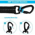 thumbnail image 4 of jenico Long Dog Leash 10FT: Heavy Duty Rope Leashes for Dogs Training with Swivel Lockable Hook Reflective Threads Bungee and Padded Handle - Dog Lead for Large Small Medium Dogs Blue, 4 of 6
