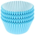 thumbnail image 2 of Troglfold cake cups 100 Blue Mini Cupcake Liners, Food-Grade Paper for Baking,2.68"X1.97"X1.26", 2 of 10