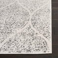 thumbnail image 4 of Safavieh Madison Collection MAD604B Glam Ogee Trellis Distressed Non-Shedding Stain Resistant Living Room Bedroom Area Rug, 6'7" x 6'7" Square, Ivory / Silver, 4 of 5