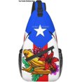 thumbnail image 1 of Puerto Rico Rican Flag Sling bag/Crossbody Backpack/Puerto Rican Shoulder Bag for Travel Hiking Cycling Camping Work, 1 of 1