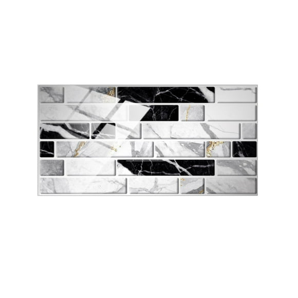 Peel and Stick Backsplash Marble Stone Backsplash Tile for Kitchen Self Adhesive Peel and Stick Backsplash Tile Peel and Stick Wall Tiles for Bathroom Shower Furniture Camper 4"x8"