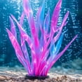 thumbnail image 4 of Aquarium Decorations, Artificial Aquatic Plants Soft Silica with Base for Saltwater Tank Decor, Realistic Low Maintenance, 4 of 8