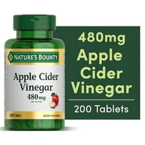Nature’s Bounty Apple Cider Vinegar Supplement, 480 mg, 200 Tablets