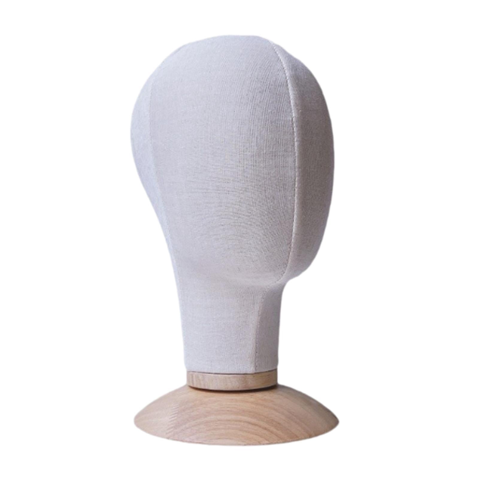 TOOYFUL Mannequin Head Model, Hat Display Stand with Base, Stand , Storage Hanger for Headwear Scarf Shopping Mall Barbershop