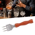 thumbnail image 1 of Ice Chipper Stainless Steel Ice Crusher with Wooden Handle for Breaking Ice Kitchen Tool, 1 of 8