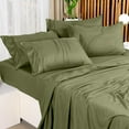thumbnail image 3 of Juego de sábanas Utopia Bedding de microfibra totalmente cepillada, color oliva, 3 of 7