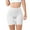 White, variant on Women's Ice Silk Short Leggings Seamless High Waisted Base Layers Abdomen Boxer Briefs(White,L)
