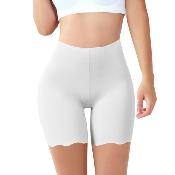 Fgnfyis Pants for Women Summer Thin Ice Silk Anti Light Pants Wave Three Point Leggings Comfortable Women's Shorts Women's Legging White XXL