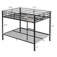 thumbnail image 3 of ELLEGNT Full Size Metal Bunk Bed – Heavy-Duty Full Over Full with Safety Guardrails, 3 of 7