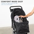 thumbnail image 6 of VIVO Four Wheel Pet Stroller / Cat & Dog Foldable Carrier Strolling Cart Black, 6 of 8