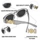 thumbnail image 5 of Gafas de Sol Retro con Montura Rectangular Vintage FEISEDY B2322, 5 of 6