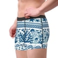 thumbnail image 5 of Salouo Sea Underwater Jellyfish Print Men's Boxer Briefs,Breathable Underwear Elastic Waistband Briefs for Men -XX-Large, 5 of 8