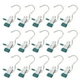 thumbnail image 1 of Xihbxyly Clips de Acero Inoxidable, Percha Compacta para Secar Ropa, Ganchos Multifuncionales de Alta Resistencia, Diseño Giratorio de 360°, Solución de Almacenamiento para Viajes y Campamentos, Esen, 1 of 7